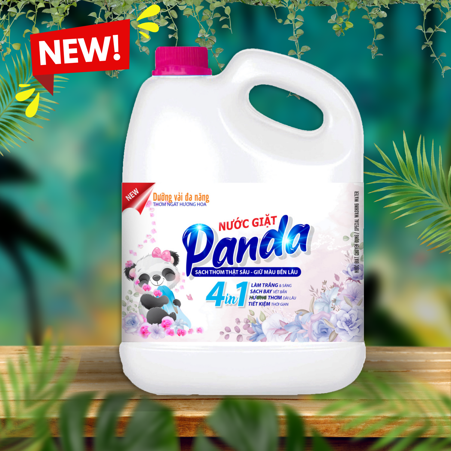 Nước giặt Panda HomeCare 3.8L- Hương Nước Hoa