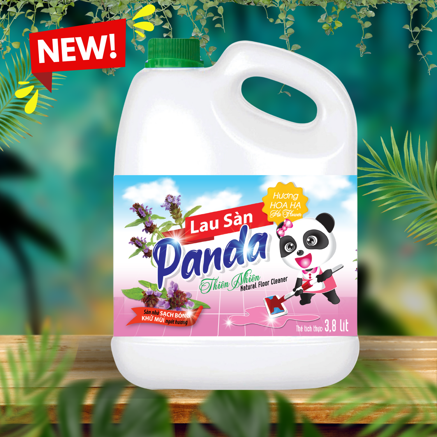 Nước lau sàn Panda HomeCare 3.8L – Hương Hoa Hạ